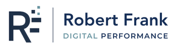 Logo Robert Frank – Digital Performance. SEA & Analytics auf den Punkt.